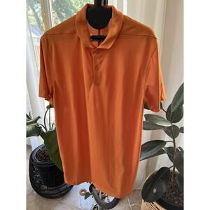 Nike Golf Fit Dry Short Sleeve Polo Shirt Women's Size Small Orange Athletic